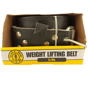 Gold's Gym Weight Lifting Belt L/XL - Leather Padded Support 34"-42" - New